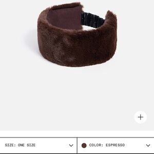 Apparis faux fur headband 
NWT
